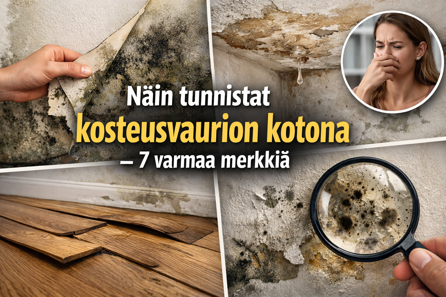 Näin tunnistat kosteusvaurion kotona – 7 varmaa merkkiä